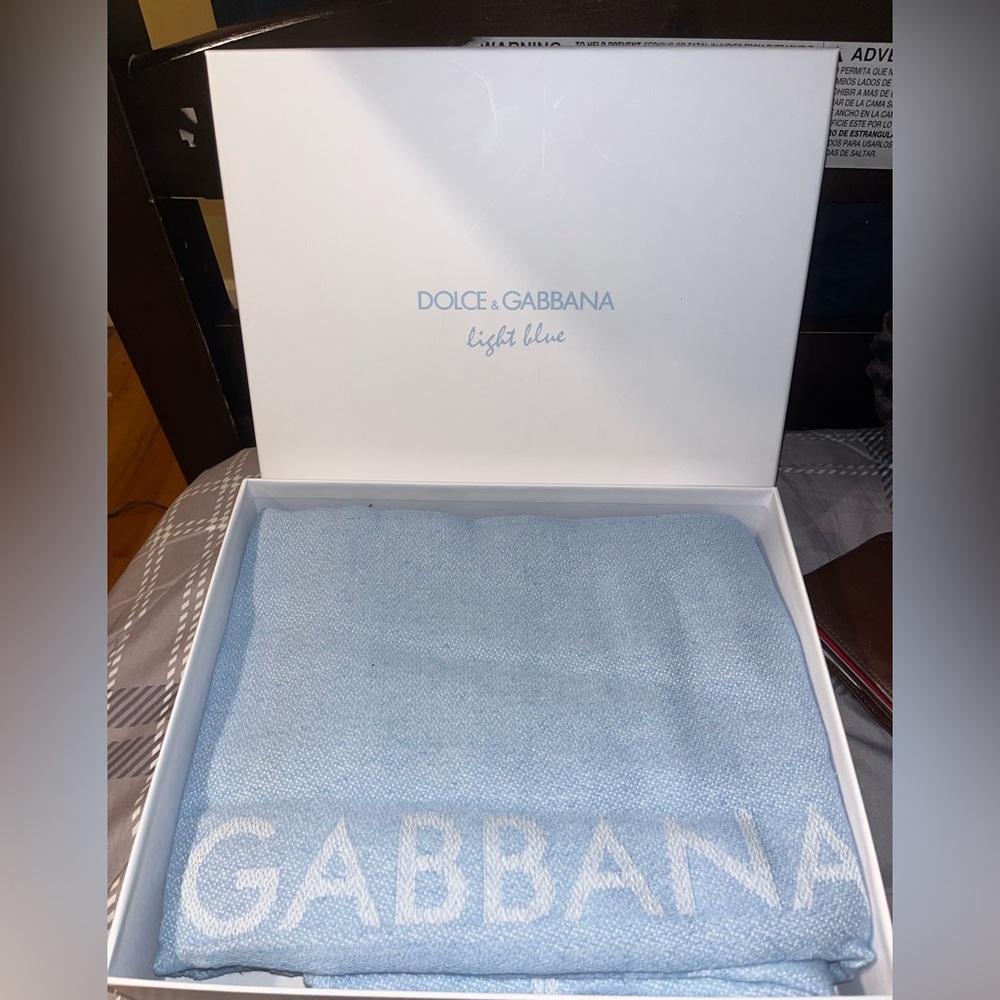 Dolce & Gabbana Light Blue Beach Towel